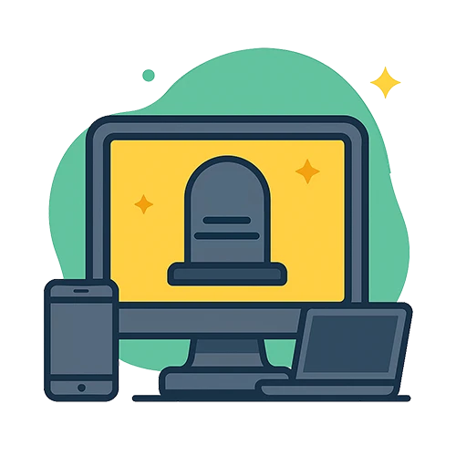 عکس بازدید مجازی ارامستان